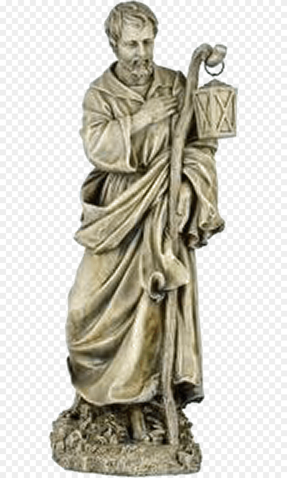 Transparent Manger Scene St Joseph Statue, Art, Adult, Person, Man Free Png