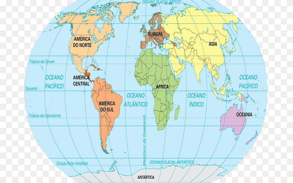 Transparent Mapamundi Mapamundi En Circulo, Chart, Plot, Map, Atlas Free Png Download