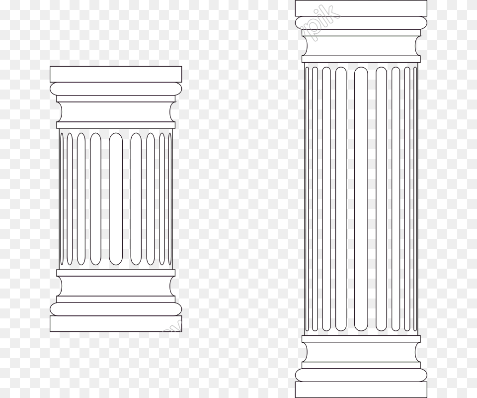Transparent Marble Pillar Transparent Ancient Roman Column, Architecture Free Png