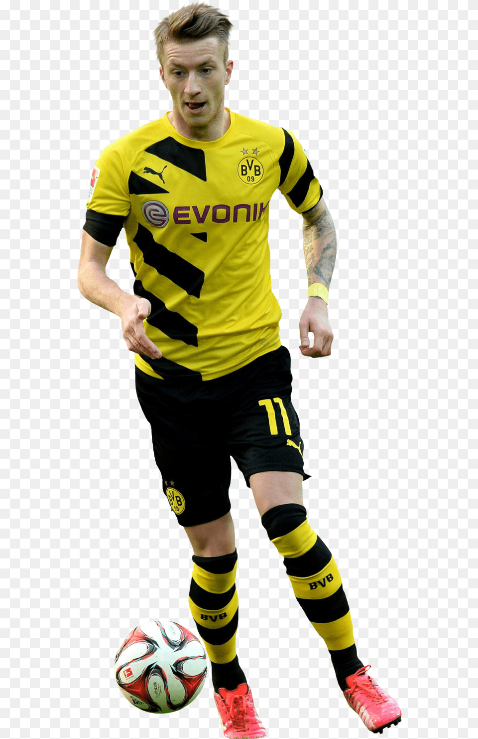 Transparent Marco Reus Borussia Dortmund Player, Ball, Sport, Sphere, Soccer Ball Png Image