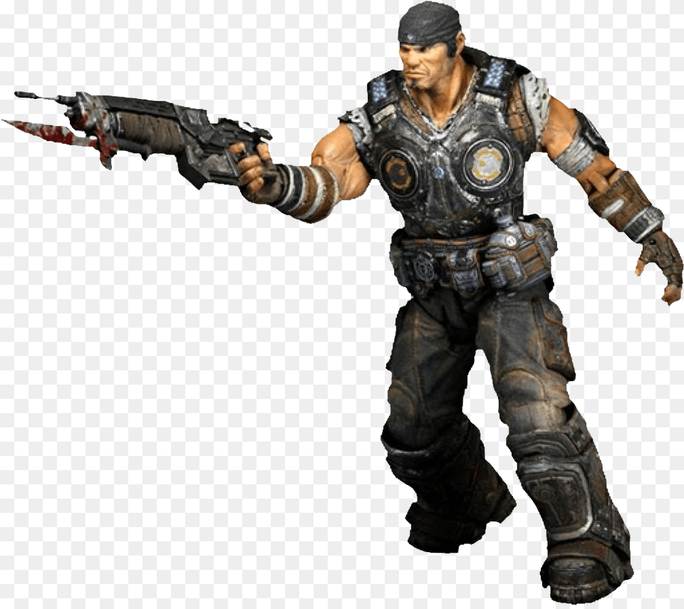 Transparent Marcus Fenix Gears Of War 3 Marcus Action Figure, Adult, Gun, Male, Man Png Image