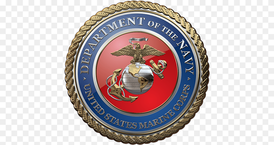 Transparent Marine Corps Logo, Badge, Symbol, Emblem, Animal Free Png