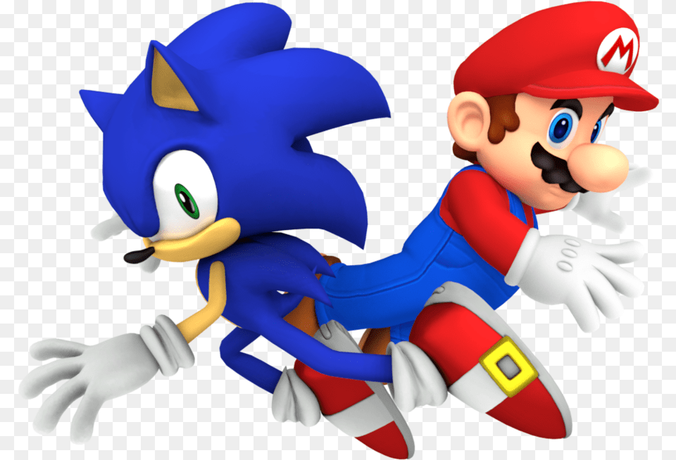 Mario And Sonic Mario And Sonic, Baby, Person, Game, Super Mario Free Transparent Png