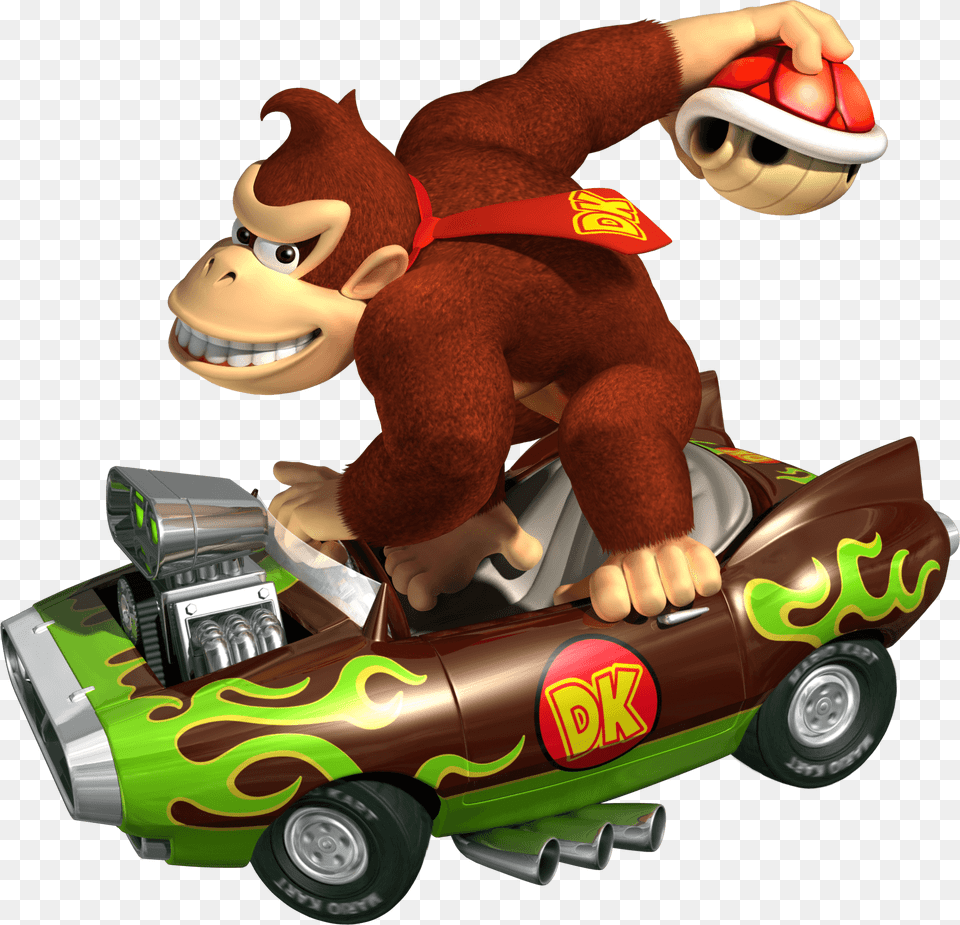 Mario Cart Donkey Kong Mario Kart Characters, Grass, Plant, Transportation, Vehicle Free Transparent Png