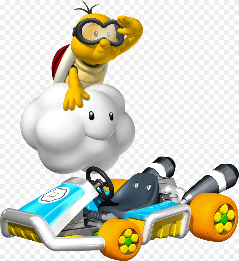 Transparent Mario Kart Clipart Mario Kart 7 Lakitu, Transportation, Vehicle Png Image