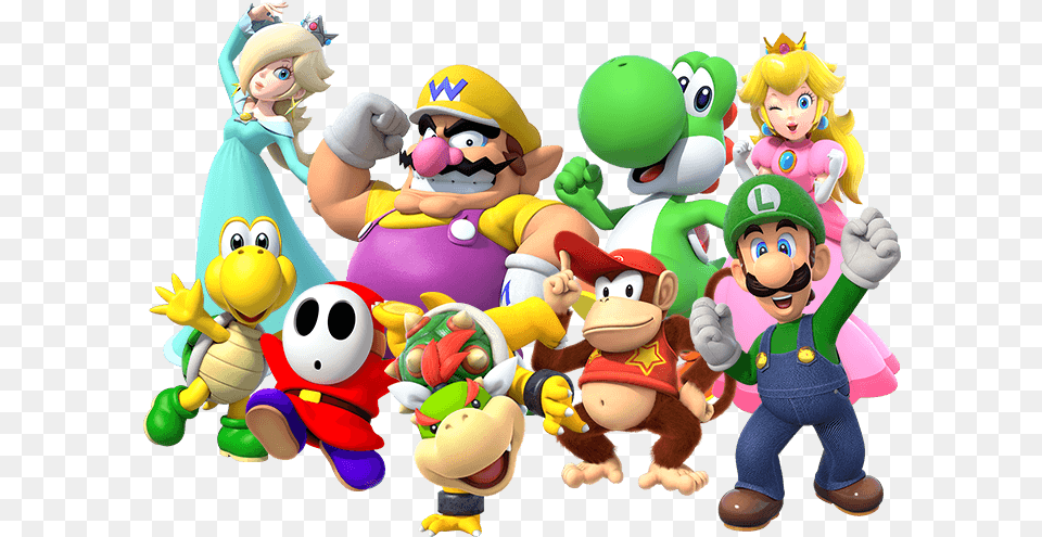 Transparent Mario Party Super Mario Characters Svg, Baby, Person, Teddy Bear, Toy Free Png