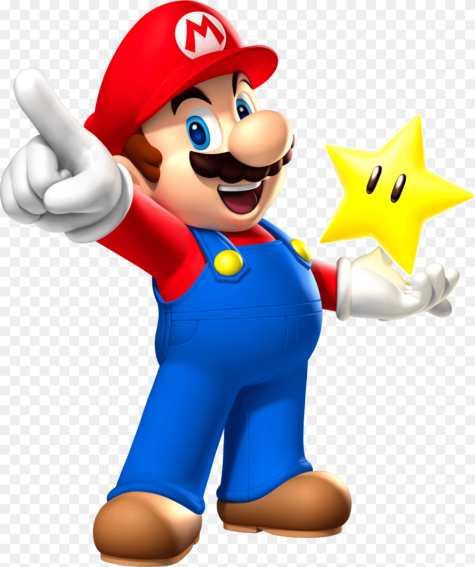 Transparent Mario Star Mario Mario Party, Baby, Person, Game, Super Mario Free Png