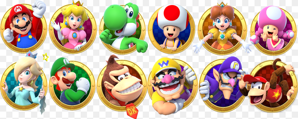 Transparent Mario Star Mario Party Star Rush Characters, Doll, Toy, Baby, Person Free Png