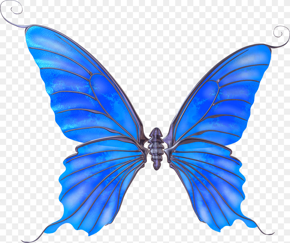 Transparent Mariposas Azules Alas De Mariposa Azul, Accessories, Jewelry, Animal, Butterfly Png Image