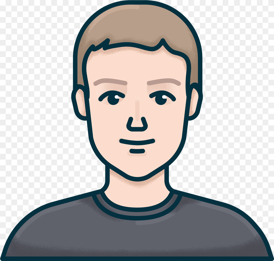 Transparent Mark Zuckerberg Face Cartoon, Portrait, Photography, Body Part, Head Png Image