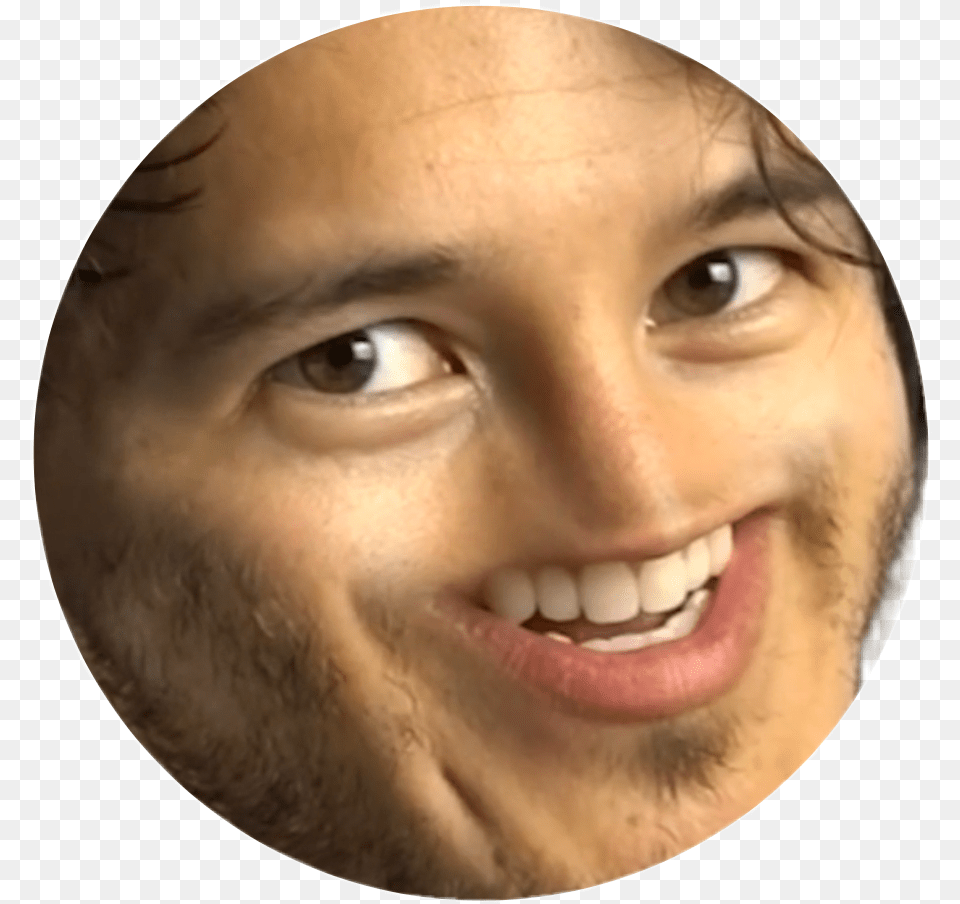 Transparent Markiplier Face Markiplier Face Sticker, Happy, Head, Person, Photography Png