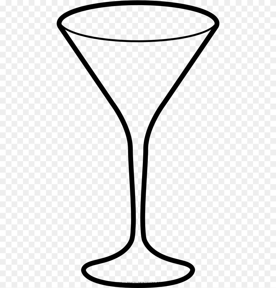 Martini Glass Clipart Copa De Coctel Dibujo, Gray Free Transparent Png