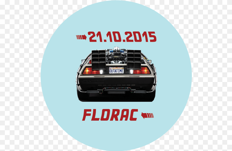 Transparent Marty Mcfly, Vehicle, License Plate, Transportation, Car Free Png Download