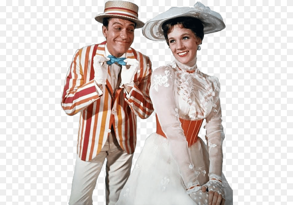 Transparent Mary Dick Van Dyke Mary Poppins, Hat, Person, Clothing, Lady Png