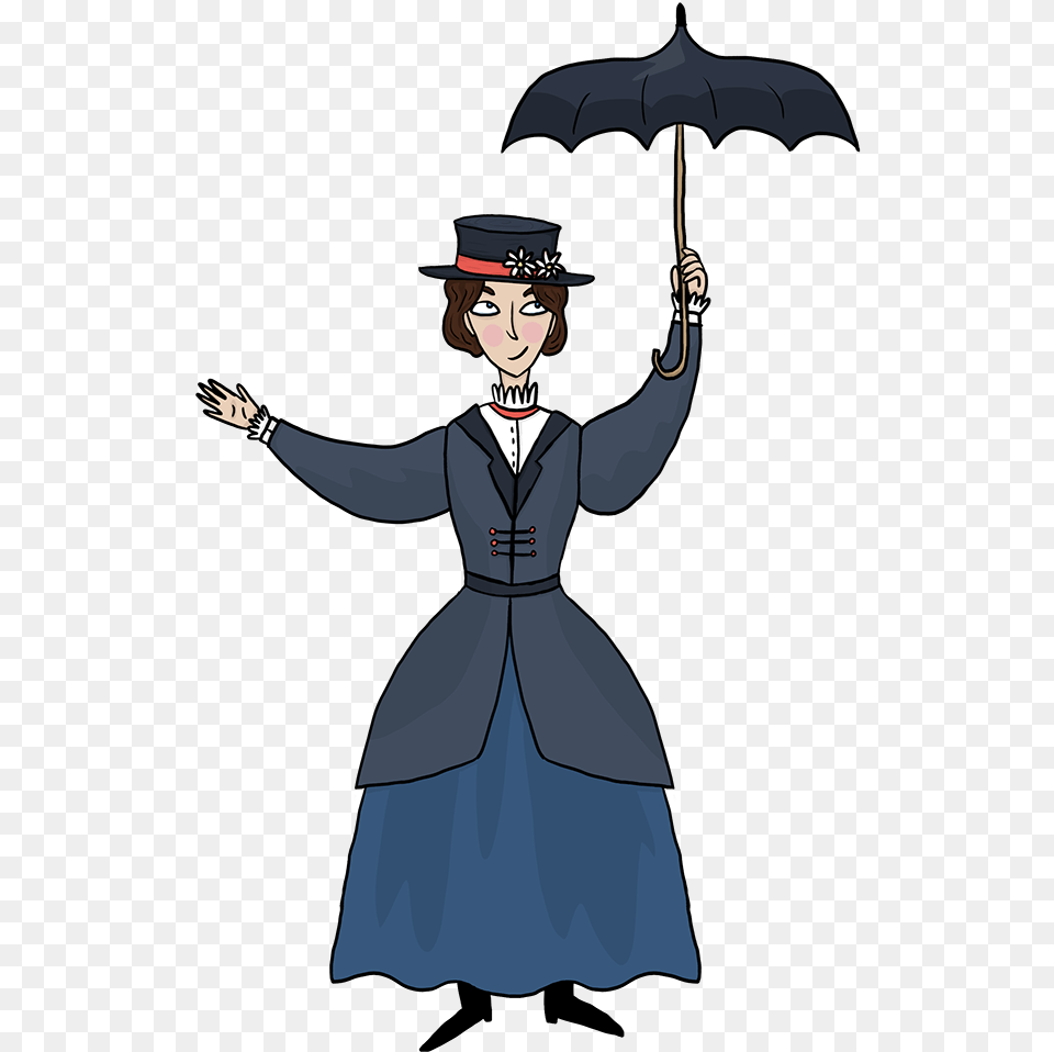 Mary Poppins Cartoon Mary Poppins, Adult, Person, Woman, Female Free Transparent Png