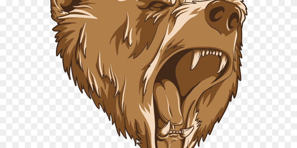 Transparent Mascot Clipart Roaring Bear Logo, Animal, Lion, Mammal, Wildlife Free Png Download