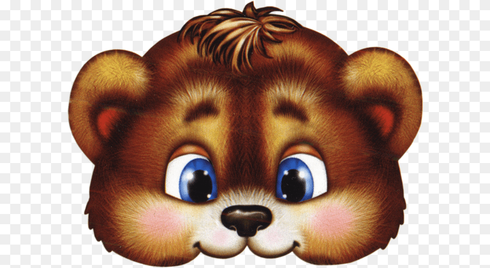 Transparent Masks Bear Cartoon Bear Face Mask, Animal, Mammal, Wildlife Free Png