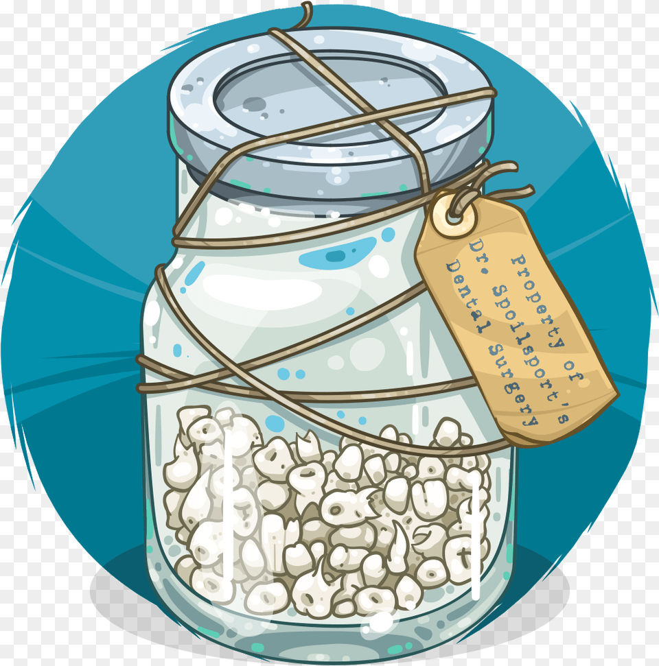 Transparent Mason Jar Clipart Jar Of Teeth Free Png