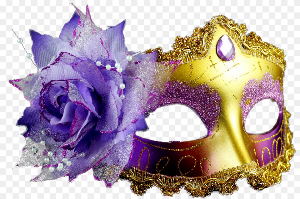 Transparent Masquerade Mask Clipart Mardi Gras Mask, Carnival, Purple, Crowd, Person Free Png