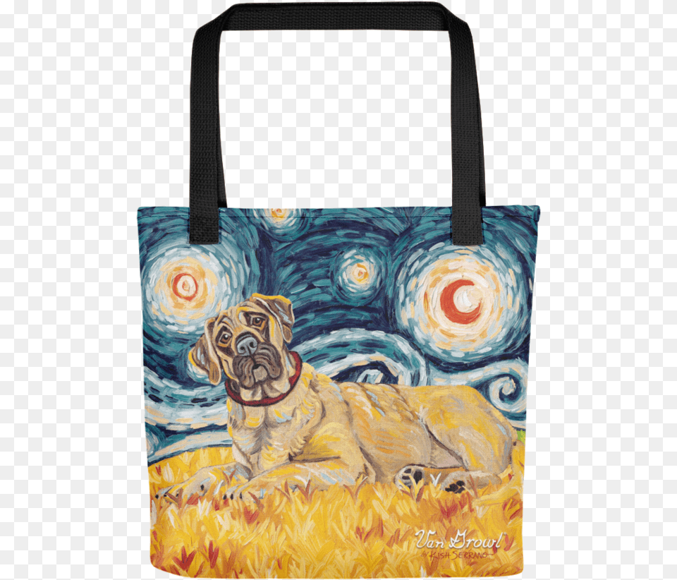 Transparent Mastiff Golden Doodle On A Starry Night, Accessories, Purse, Handbag, Bag Png