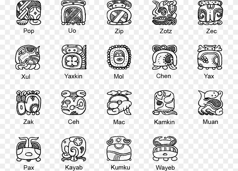 Transparent Mayan Calendar, Gray Png