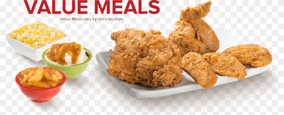 Transparent Meal Value Meal, Food, Fried Chicken, Nuggets Png Image