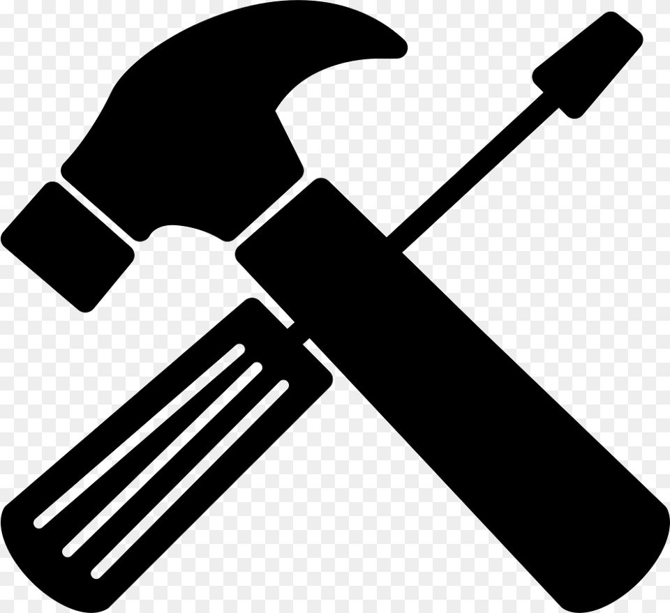 Mechanic Clipart Black And White Repair Tools, Device, Hammer, Tool Free Transparent Png