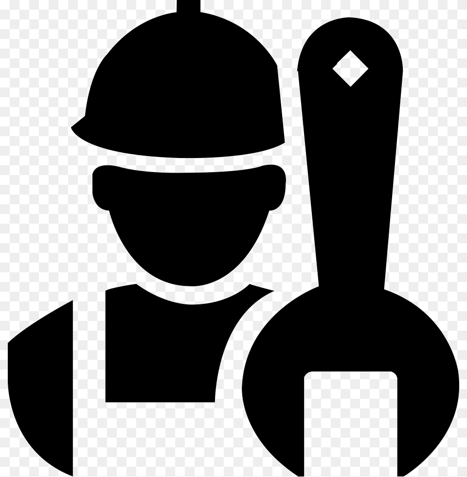 Transparent Mechanical Mechanic Icon, Stencil, Helmet, Tool, Plant Free Png Download