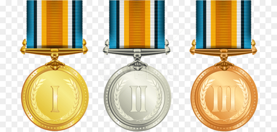 Transparent Medals Set Images Transparent Gold Silver Bronze Medals, Gold Medal, Trophy Free Png Download