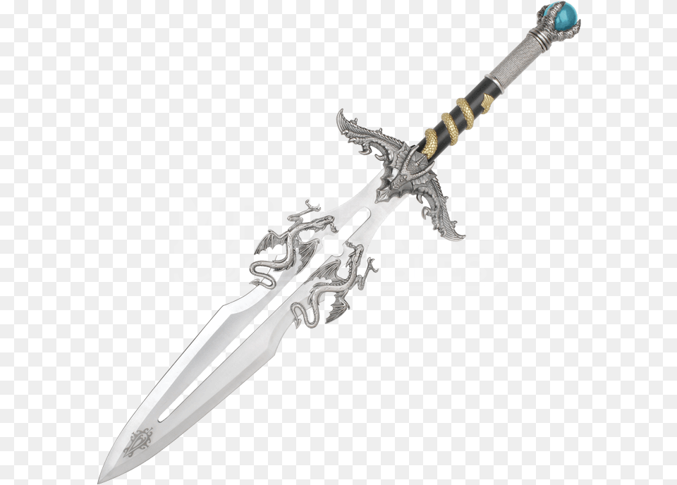 Transparent Medieval Sword Medieval Dragon Sword, Weapon, Blade, Dagger, Knife Free Png