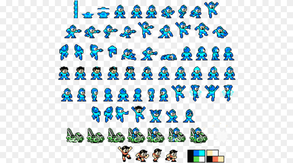 Transparent Mega Man Sprite Megaman Copy Robot Sprite, Game, Super Mario Png