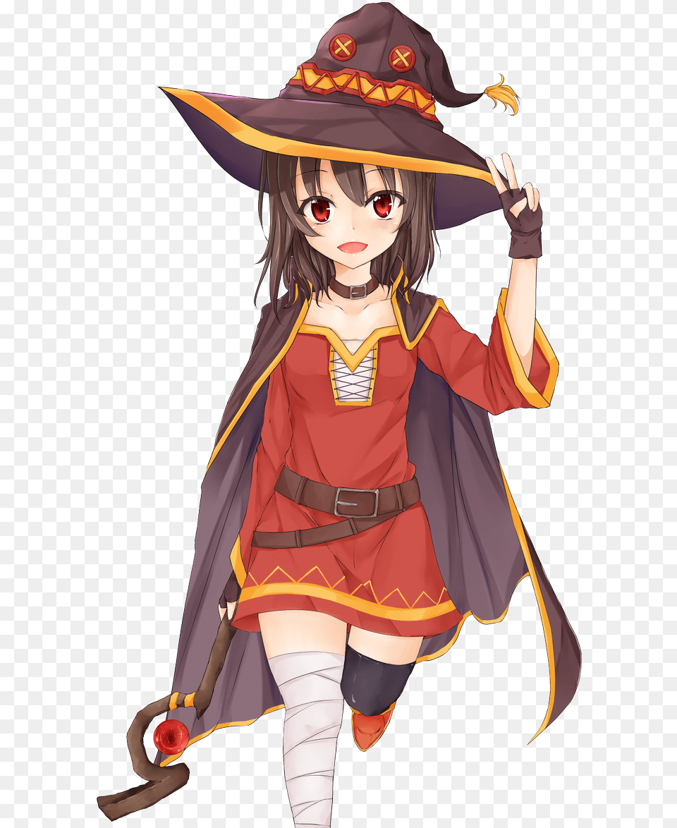 Transparent Megumin, Book, Comics, Publication, Person Free Png Download