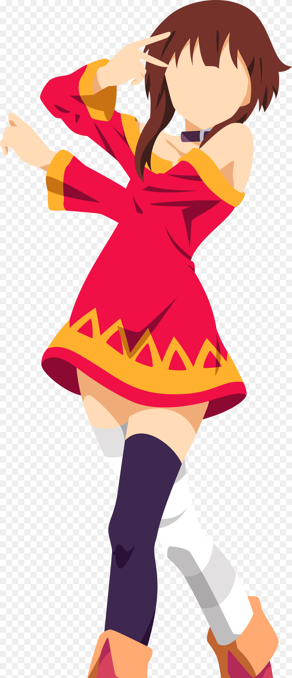 Transparent Megumin Megumin Minimalist Anime Wallpaper 4k, Book, Comics, Publication, Person Free Png Download