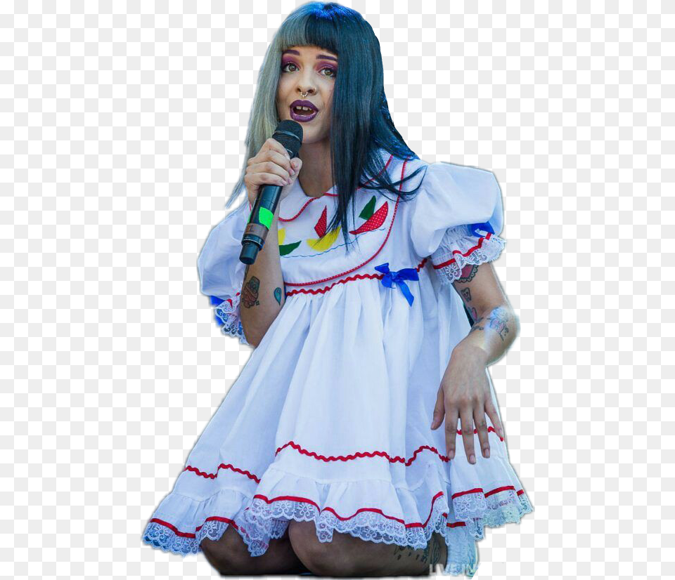 Transparent Melanie Martinez Crybaby Melanie Martinez Costume, Solo Performance, Person, Clothing, Electrical Device Free Png