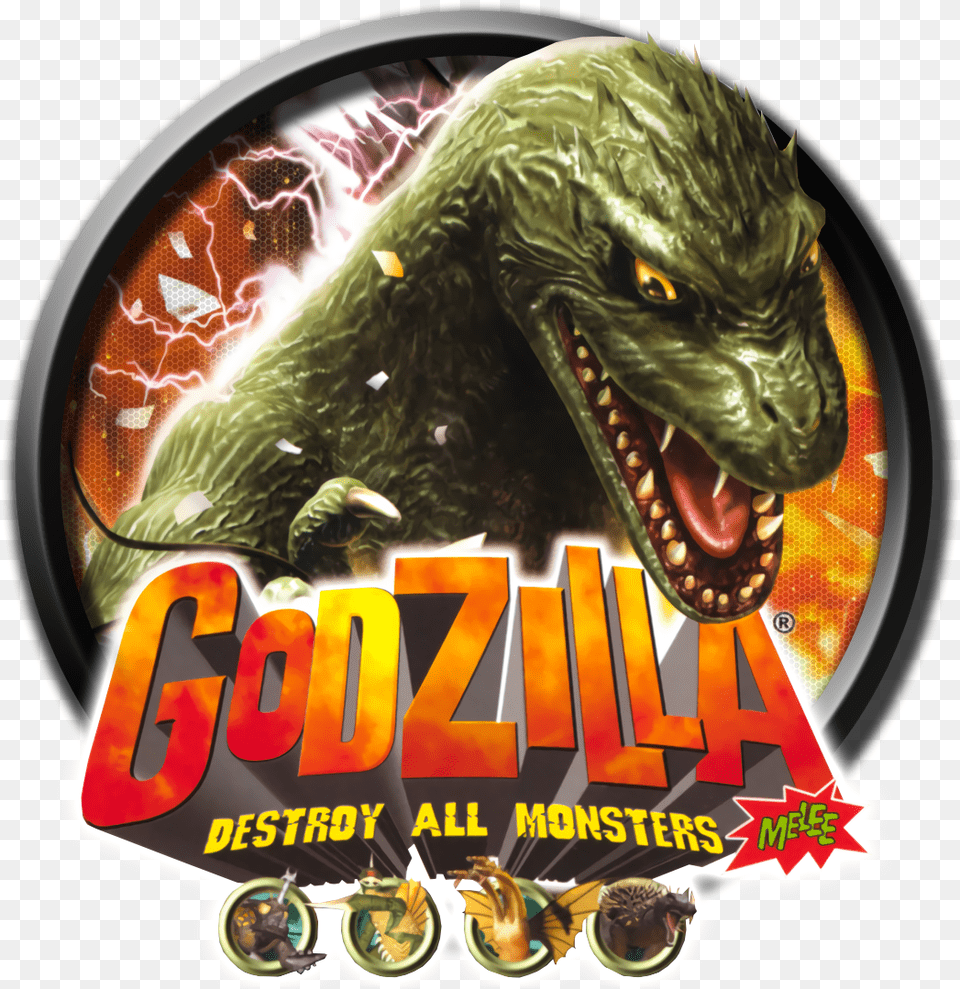Transparent Melee Logo Godzilla Nintendo Game Cube, Animal, Dinosaur, Reptile, Adult Png Image