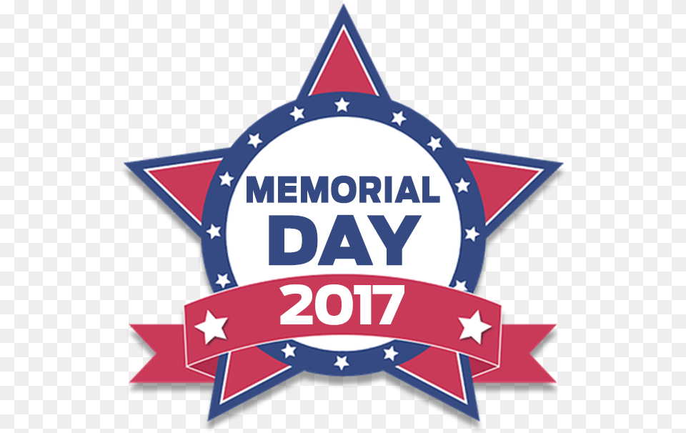 Transparent Memorial Day Red White And Blue Star, Logo, Badge, Symbol, Flag Png Image