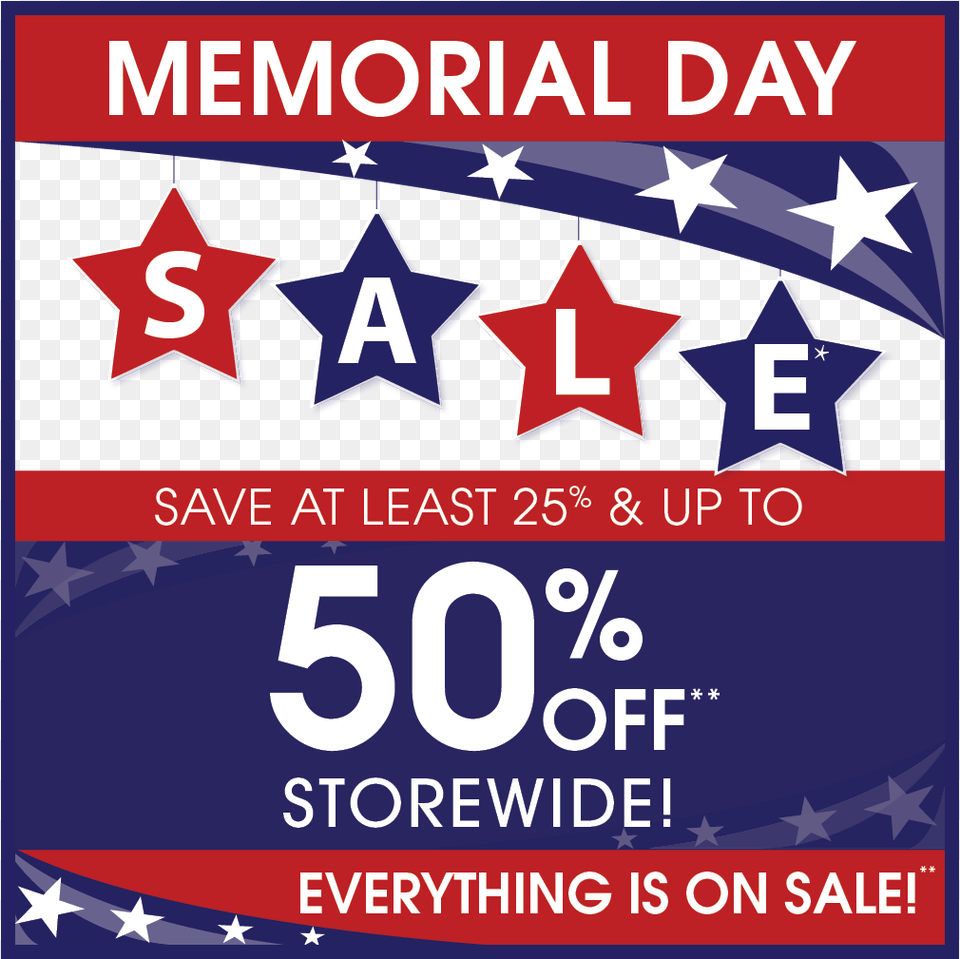 Transparent Memorial Day Sale Upcycling, Advertisement, Poster, Flag, Symbol Free Png Download
