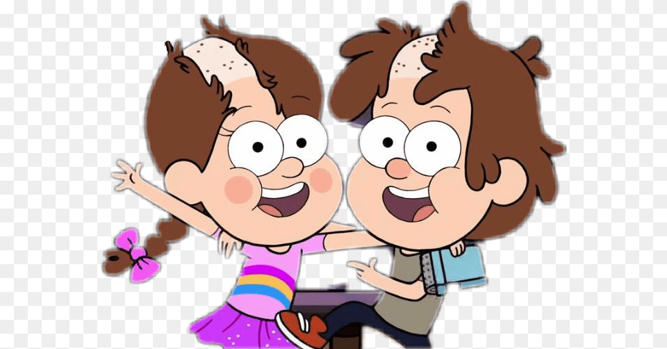 Transparent Memories Clipart Mabel And Dipper Kids, Baby, Person, Cartoon, Face Free Png