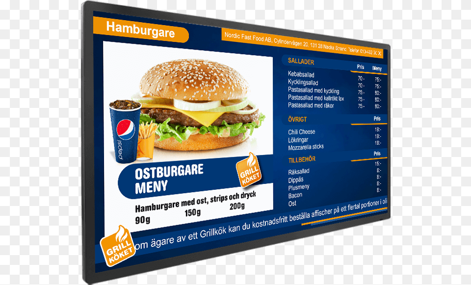 Transparent Menu Board Banner, Advertisement, Burger, Food, Text Png