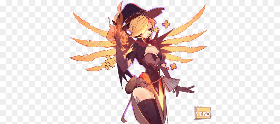 Transparent Mercy Anime Witch Huge Freebie Download Mercy Overwatch, Book, Comics, Publication, Adult Free Png