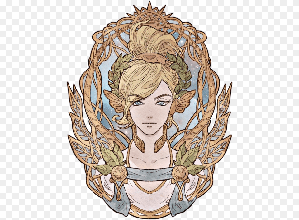 Transparent Mercy Clipart Overwatch Mercy Fanart Winged Victory, Face, Head, Person, Art Free Png
