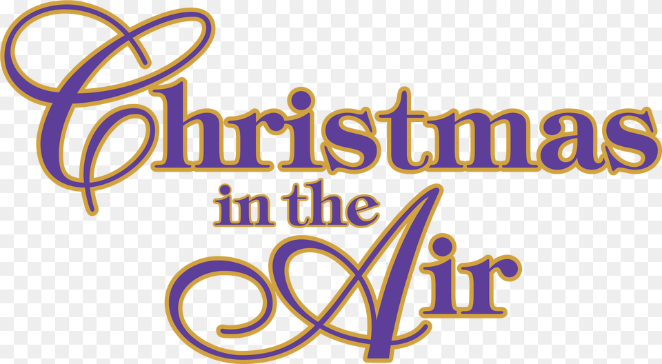 Transparent Merry Christmas Script Christmas In The Air, Text, Logo Png Image