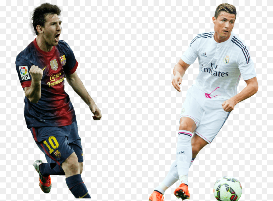 Transparent Messi Ronaldo And Messi Messi And Ronaldo, Sport, Ball, Soccer Ball, Football Free Png