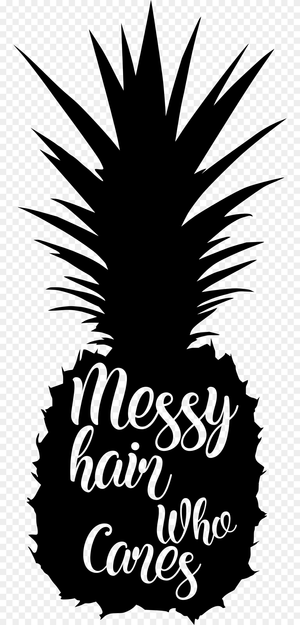 Transparent Messy House Clipart Pineapple Silhouette, Gray Png