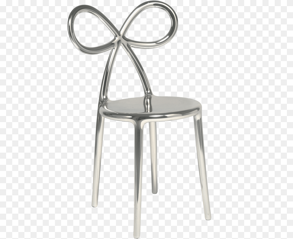 Transparent Metal Chair Qeeboo Ribbon Chair Metal, Furniture, Bar Stool Free Png