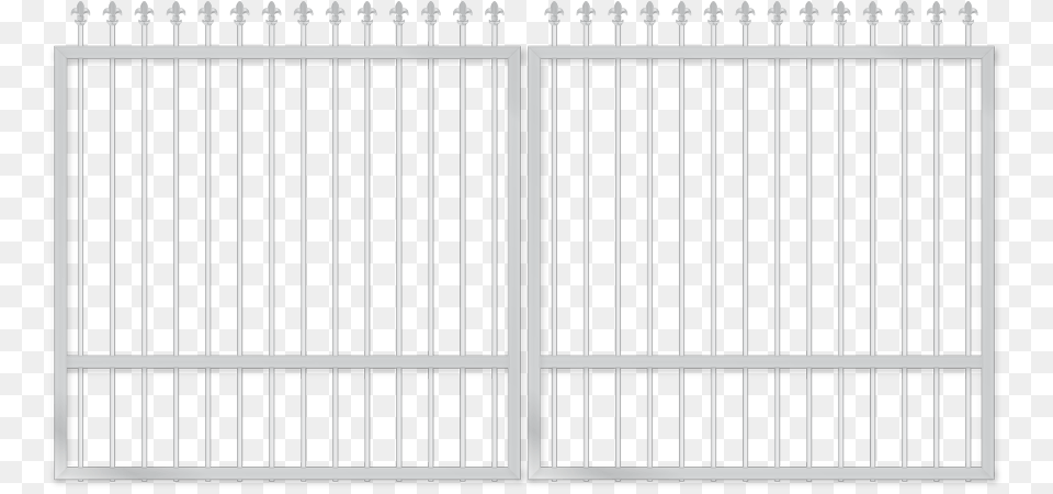 Transparent Metal Gate Fence Free Png