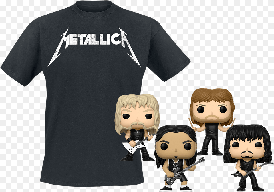 Transparent Metallica Metallica Funko Pop Vinyl, Clothing, T-shirt, Shirt, Toy Png Image