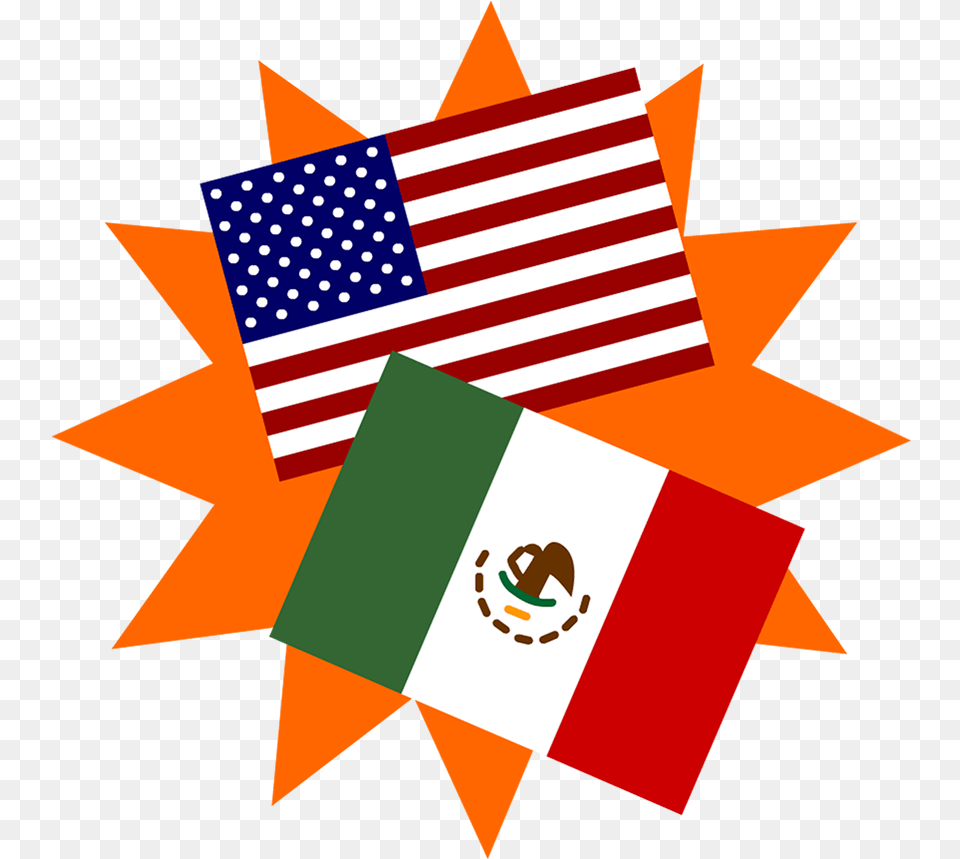 Transparent Mexico Clipart Spain Usa Flags, Flag Free Png