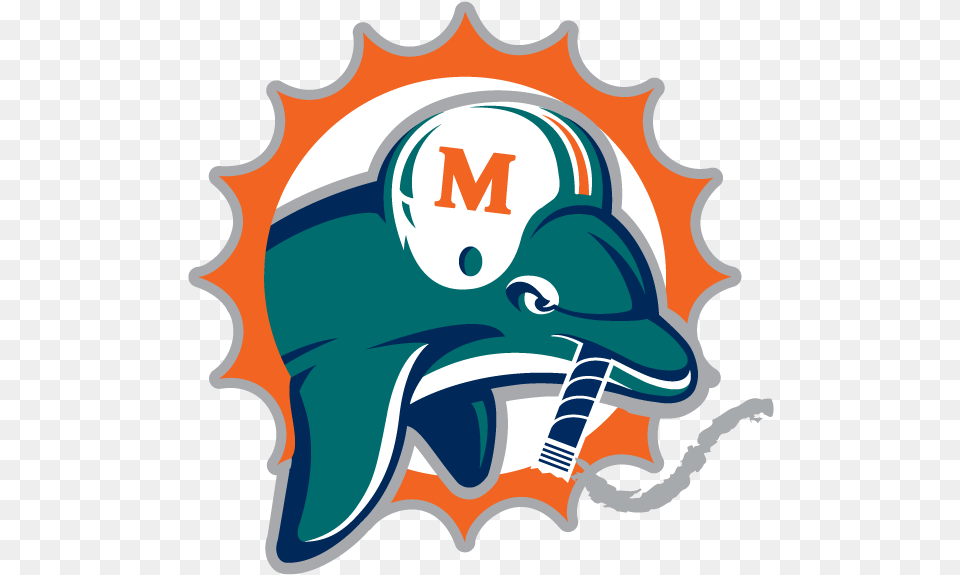 Transparent Miami Dolphin Clipart Logo Miami Dolphins, Helmet, American Football, Football, Person Png