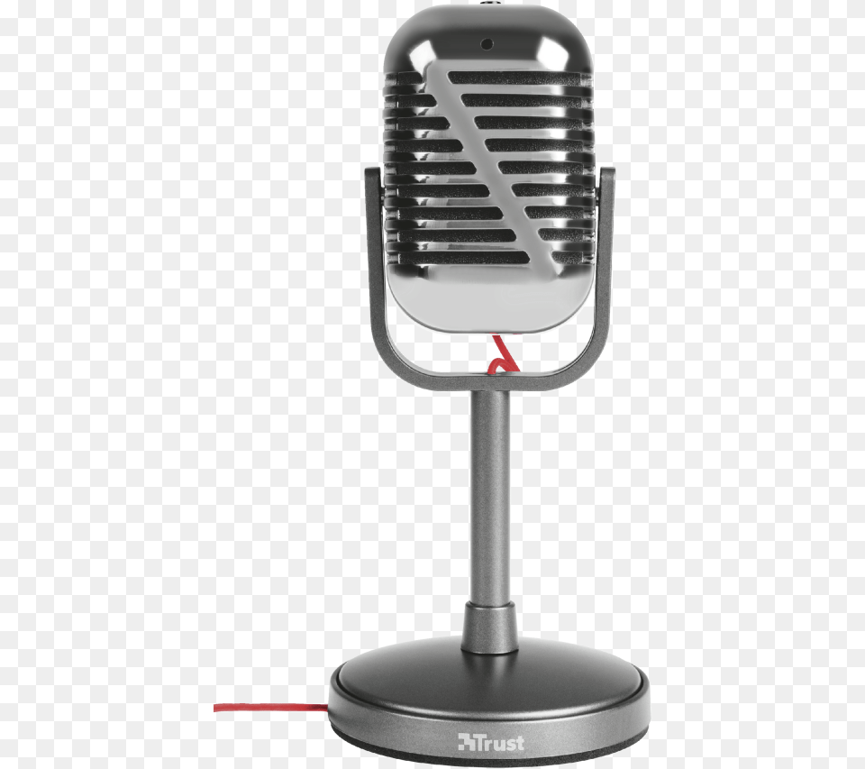 Transparent Mic On Stand Trust Elvii Microfono, Electrical Device, Microphone, Smoke Pipe Png Image